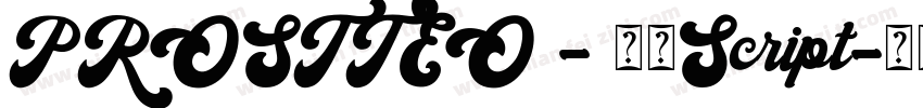 PROSTTEO - 粗体Script字体转换